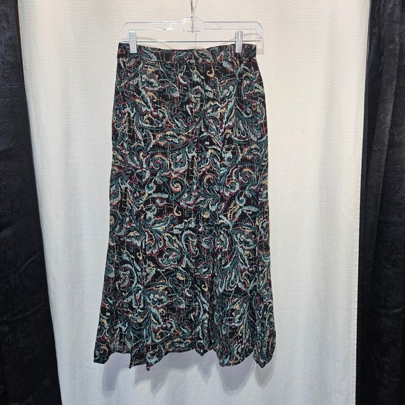 JM Collection Dresses & Skirts - Vtg JM Collection Petite Abstract Print midi skirt Size 10P whimsigoth corpcore